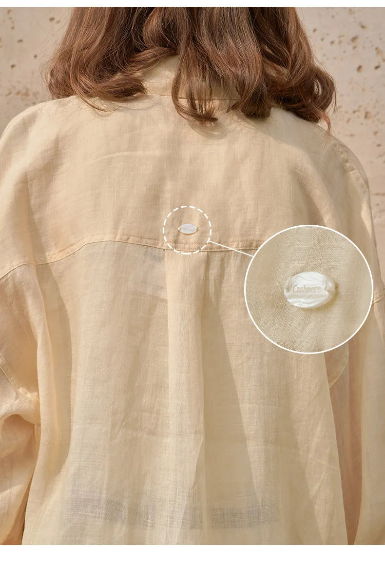 Casual Loose Single-Breasted Long-Sleeved Shirt