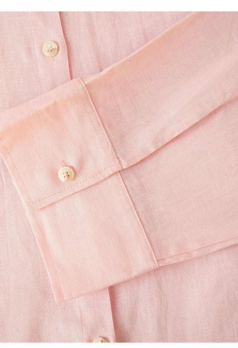 Retro Single-Breasted Collar Loose Shirt