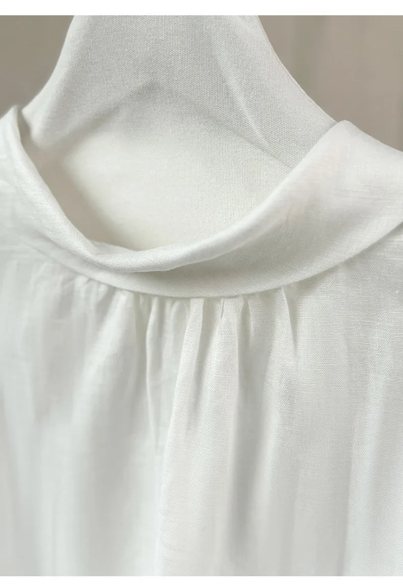 Casual Sleeveless Stand-Up Collar Fashion T-Shirt