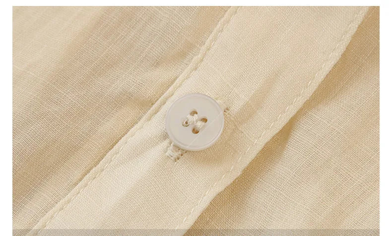 Casual Loose Single-Breasted Long-Sleeved Shirt